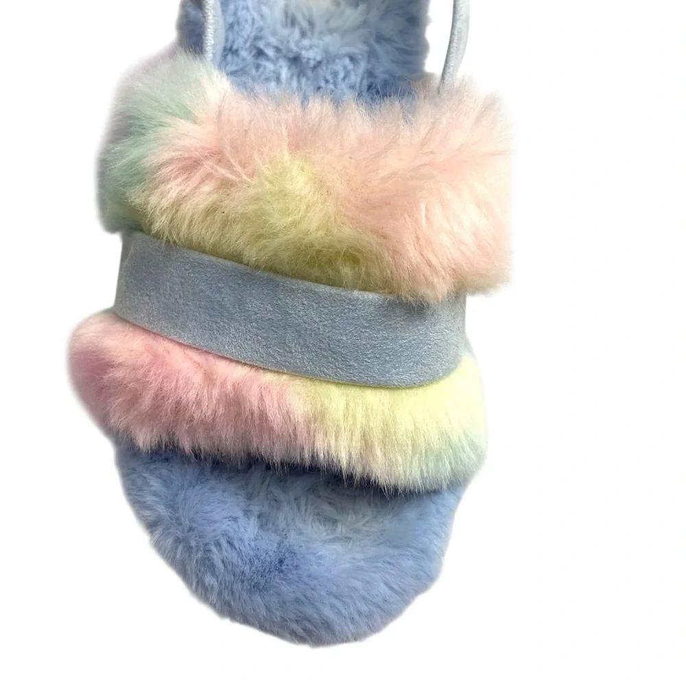 Koolaburra by UGG Fuzz'd Out Adjustable Slide Sandals Sling Back 8 - Picture 3 of 11